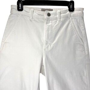 Everlane Straight Leg Cropped White Denim Jeans Classic Pants Size 6 Womens